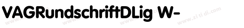 VAGRundschriftDLig W字体转换